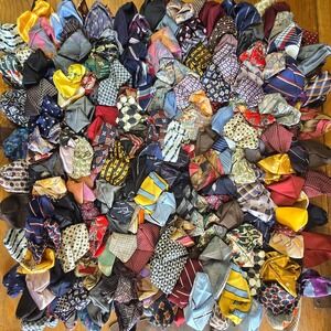 Vintage Dreamweavers Handmade Silk Tie Pillow Cover Reclaimed Mens Ties
